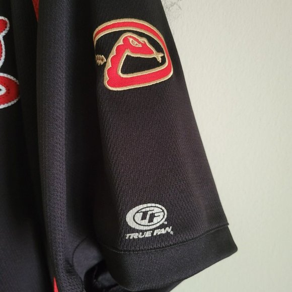 Arizona Diamondbacks Short-Sleeve Jersey Shirt Men's XL Black Authentic True Fan - Picture 3 of 5